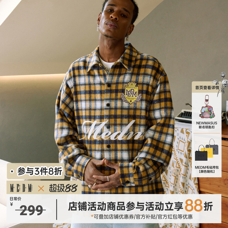 MEDM春季章仔格子衬衫