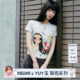 通勤可爱风百搭T恤夏 休闲圆领短袖 MEDM×YUY玉联名 大图印花女款