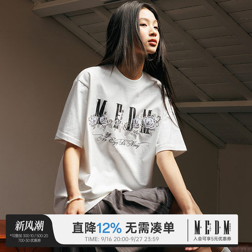 MEDM26SS宽松型LOGO常规夏季短袖