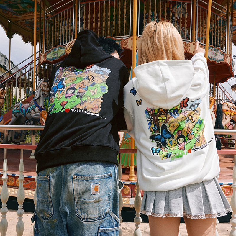 MEDMxNewmas联名拉链帽衫