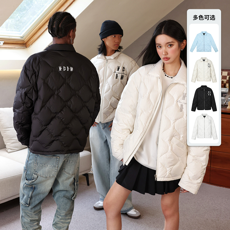 MEDM24FW葫蘆格翻領輕薄羽絨服