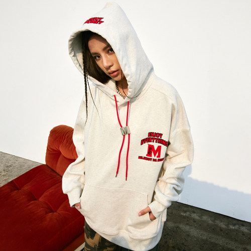 金属标MEDM国潮连帽卫衣帽衫
