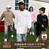 宽松休闲百搭上衣 T恤男oversize体恤衫 MEDM国潮秋季 刺绣多色长袖