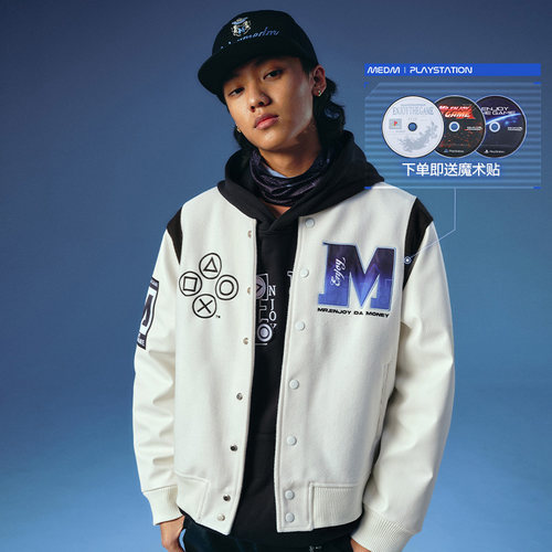 MEDMxPlayStation联名棒球服夹克