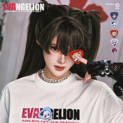 MEDMxEVA NEVER END系列Q版人物魔术贴短袖印花logo休闲圆领T恤潮