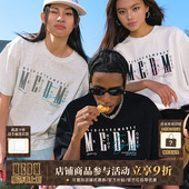 复古休闲圆领上衣女潮牌夏季 男美式 T恤 短袖 MEDM25SS基础logo排版
