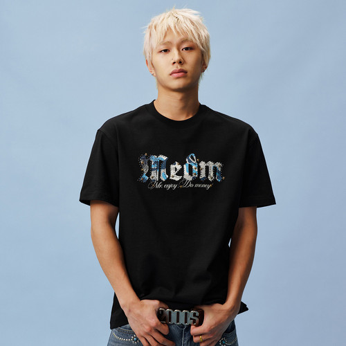 MEDM迷彩哥特星星钉珠情侣T恤