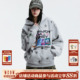 潮流刺绣男女休闲帽衫 MEDM 满印手绘星星加绒保暖连帽卫衣美式 冬