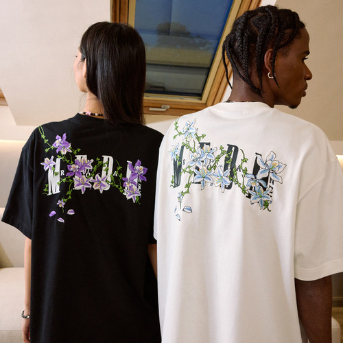 MEDM24SS藤蔓花卉刺绣短袖