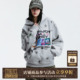 冬 潮流刺绣男女休闲帽衫 MEDM 满印手绘星星加绒保暖连帽卫衣美式