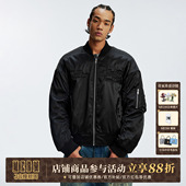 MEDM 通勤保暖棒球领情侣棉服冬 玫瑰海绵填充MA1休闲夹克棉服美式