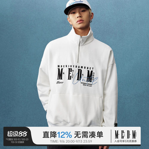 MEDM25SS半拉刺绣卫衣