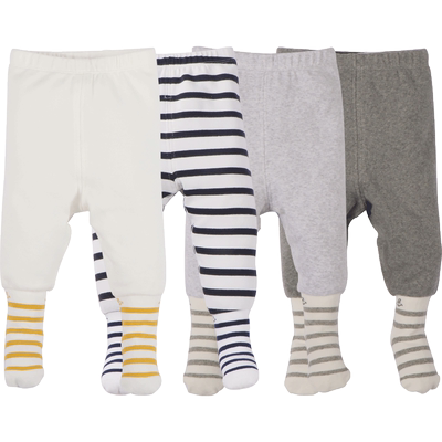 春秋冬婴儿保暖连脚睡裤纯棉柔软