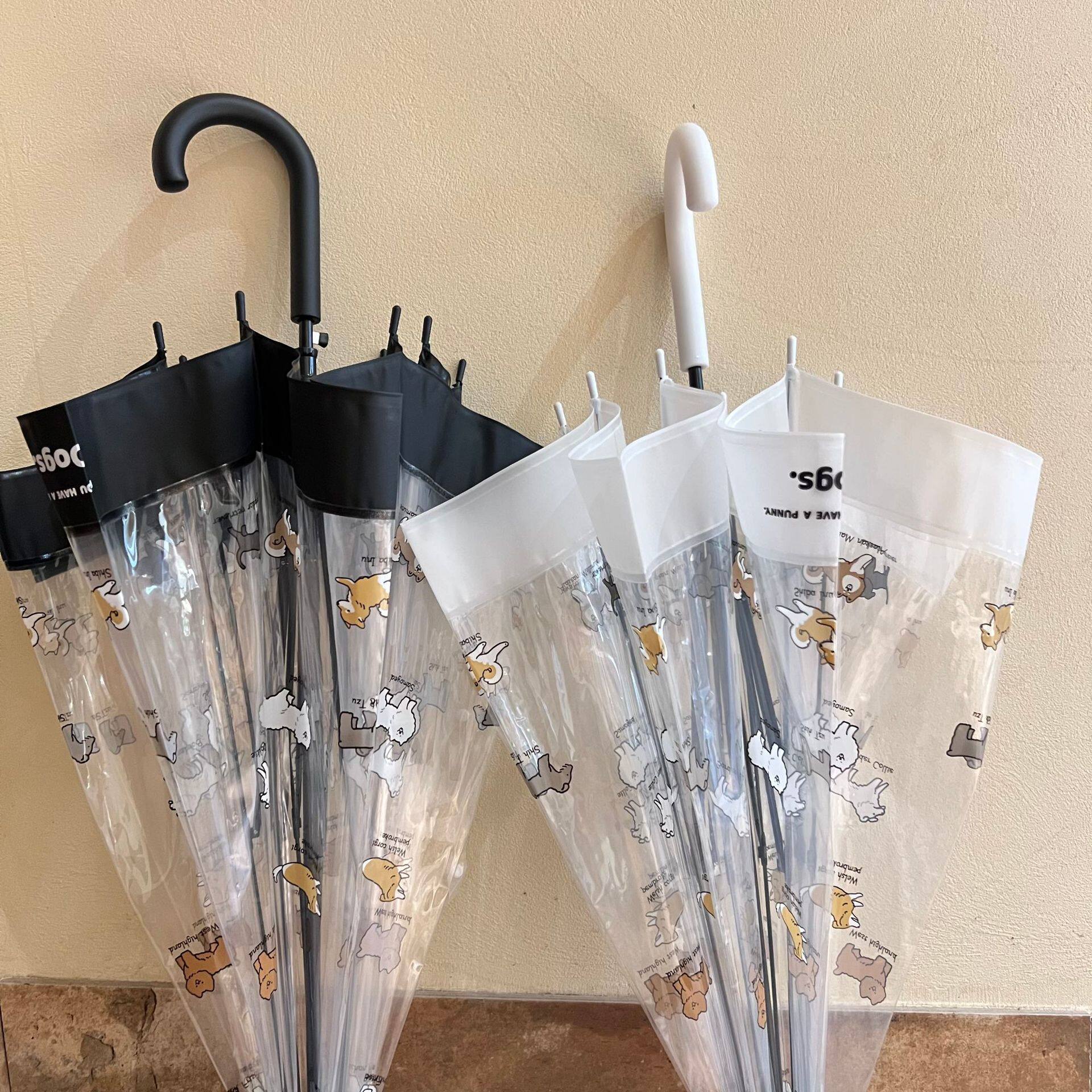 学生大号透明长柄雨伞雪景拍照伞长柄舞蹈网红街头伞广告伞包邮