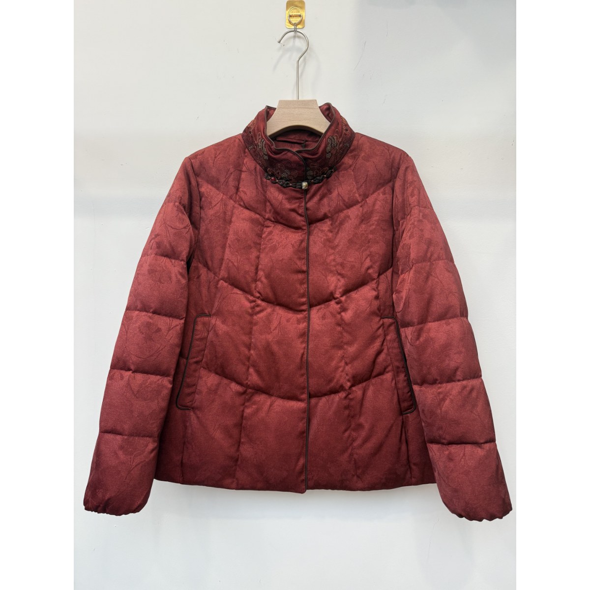 品牌丝瑞sr-019奶奶冬装羽绒服女中老年妈妈本命年老人阔太太外套