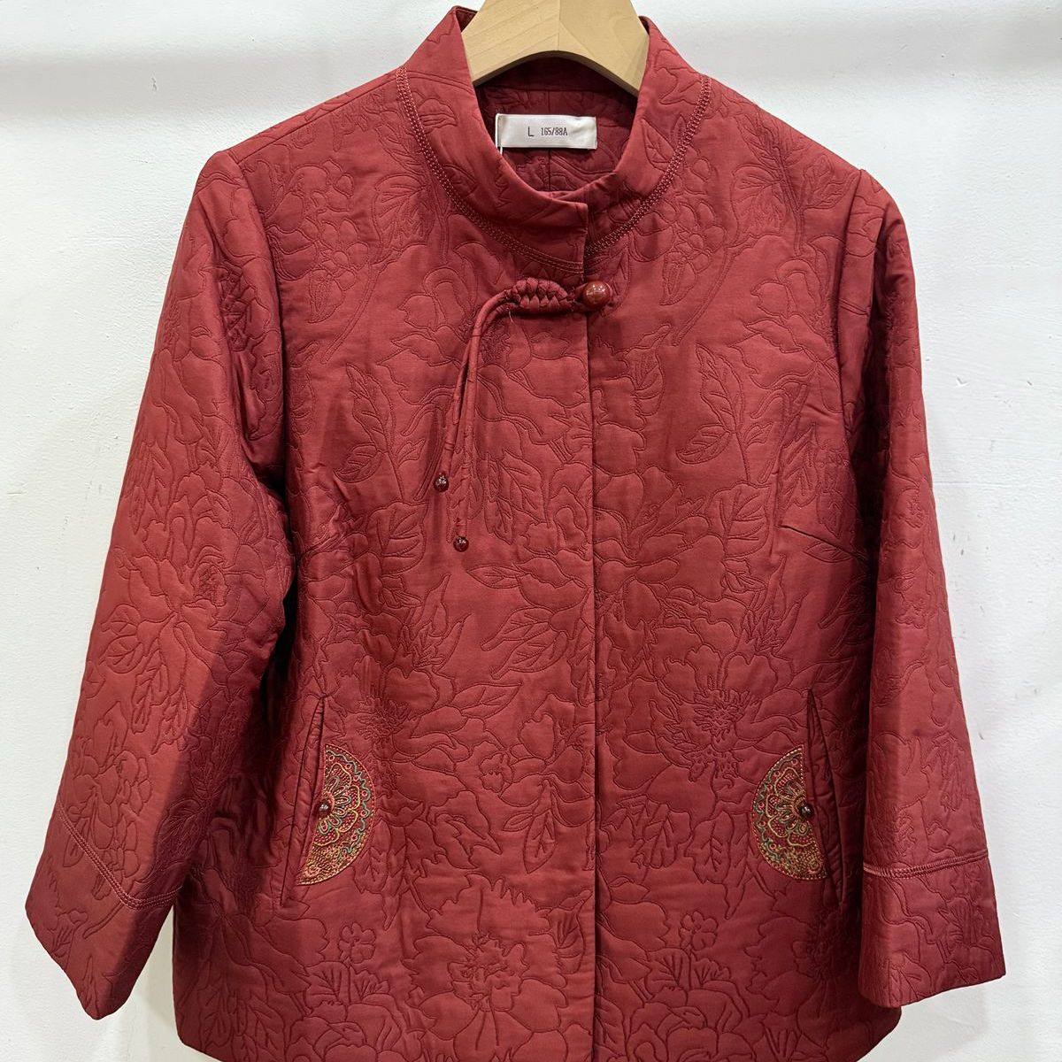 2025年新款外套中老年女装新中式风春秋装上衣喜婆婆喜奶奶秋之歌