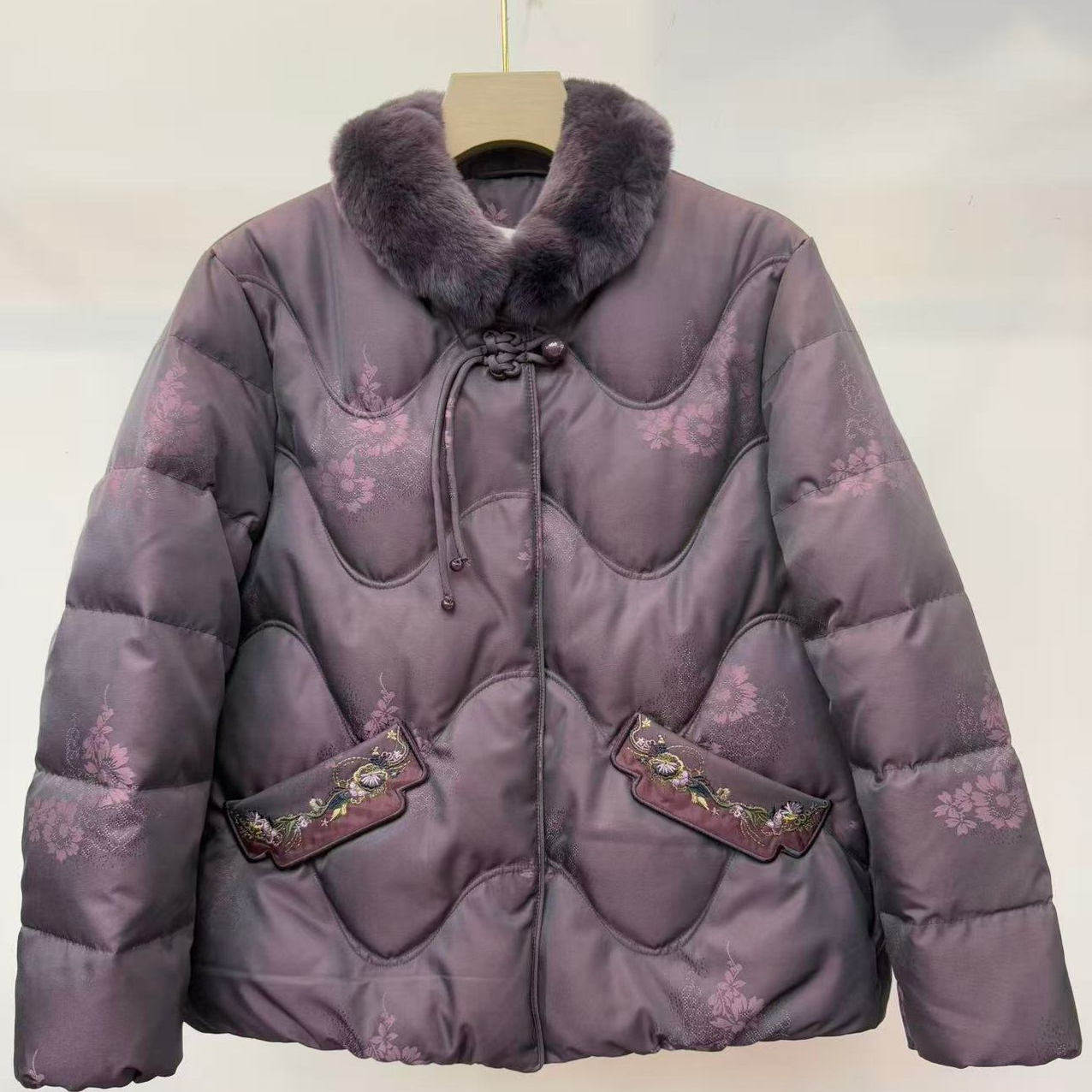 Q95029羽绒服老年人太太秋冬装女短款上衣服70岁80多妈妈冬季外套