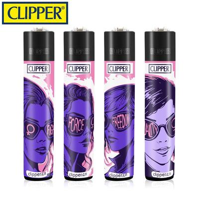 可利福CLIPPER进口滑轮明火打火机可充气防爆设计个性创意恒流阀