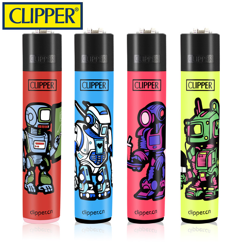 西班牙可利福可充气砂轮火石打火机创意个性小巧机械人世界2系列