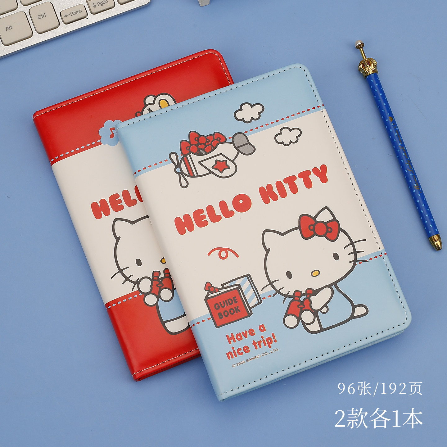 广博凯蒂猫皮面彩页笔记本手账本图片