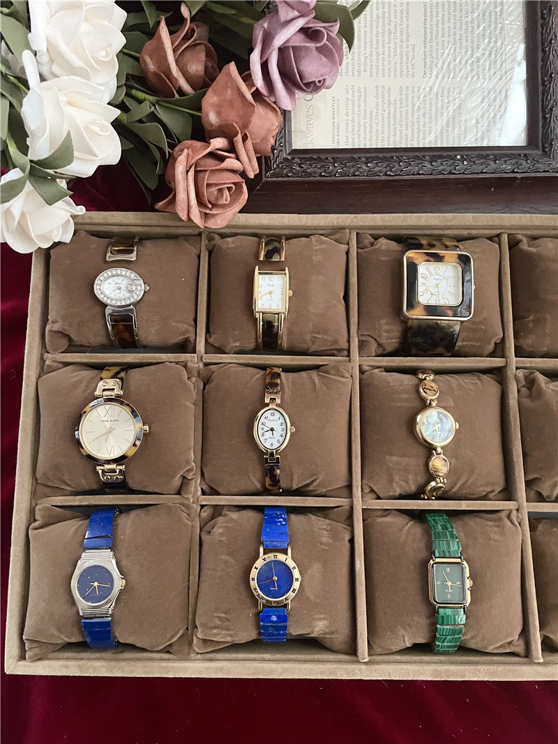 Vintage日本制天然石中古包古董包手链表手镯表