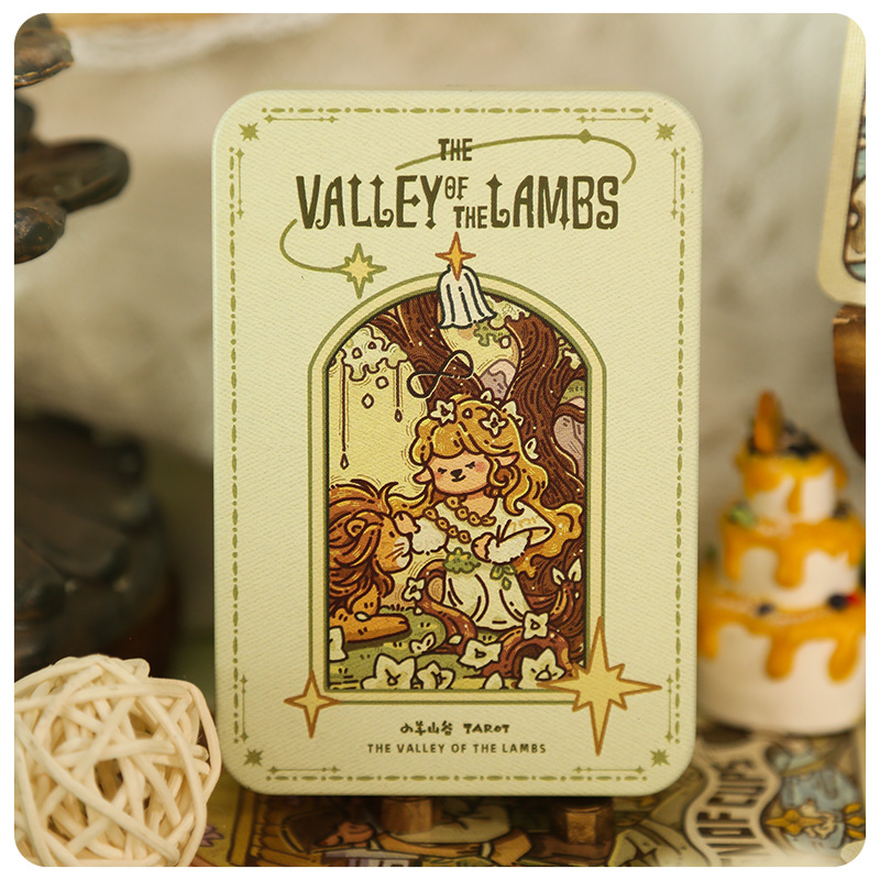 小羊山谷正版原创泛韦特系塔罗MINI卡牌礼物情侣墨鱼游戏