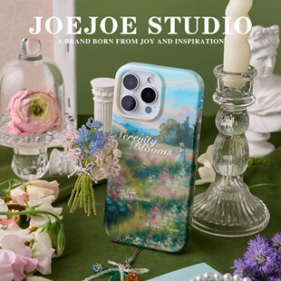 JOEJOE原创秘密花园适用苹果17Pro亮面手机壳iPhone17pro max/Air双层16Pro保护壳15高级感油画14保护套13