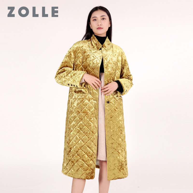 zolle因为秋冬中长款显瘦外套