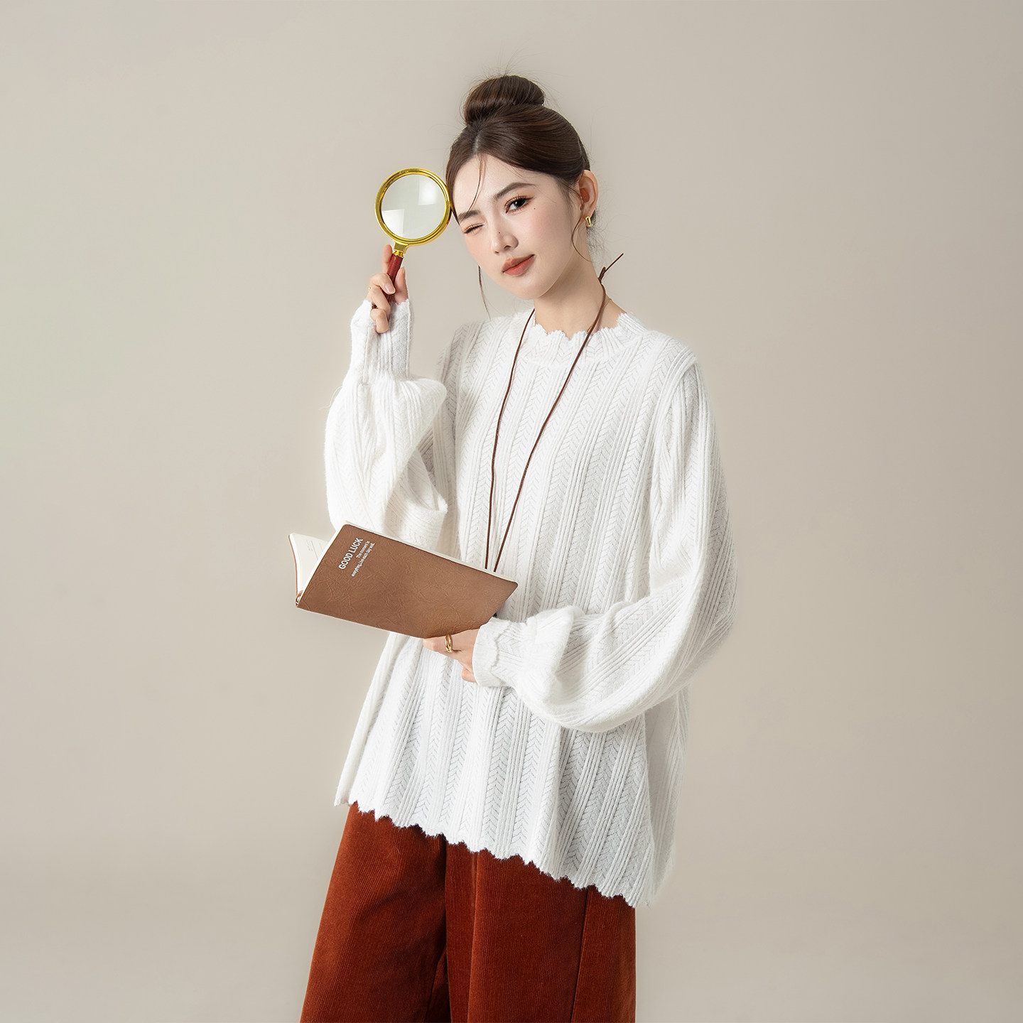 白色花边半高领蕾丝打底衫女春秋新款加厚保暖宽松内搭针织衫上衣,女装/女士精品,蕾丝衫/雪纺衫,淘宝优惠券,粉丝福利购,淘宝优惠卷