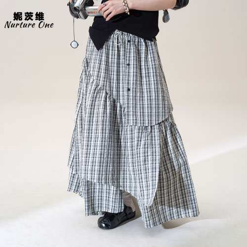 多层量感层叠半身裙女不费力穿搭