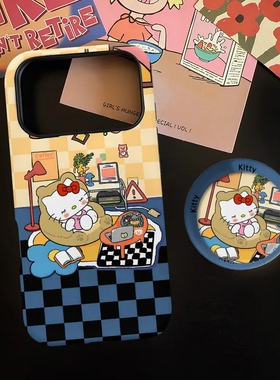 新款午睡KT磁吸磨砂适用iPhone17ProMax手机壳16苹果air华为mate70pura80+保护套15支架oppo软胶小米14vivo13