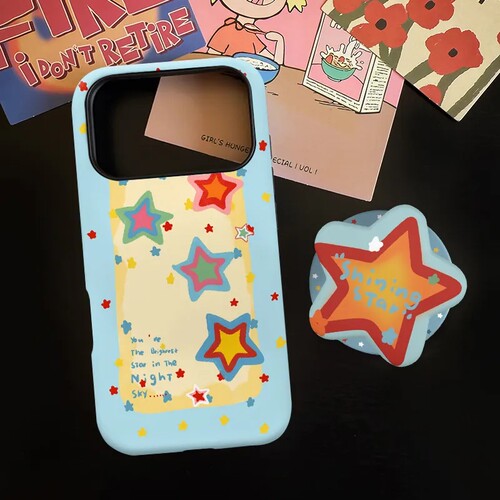 新款星星派对磁吸磨砂适用iPhone17ProMax手机壳16苹果华为mate70pura80+保护套红米oppofindx90荣耀小米vivo