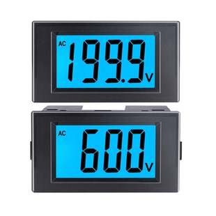 222 36v110v600v交流数显电压表LCD数字显示表头AC220V电源D69