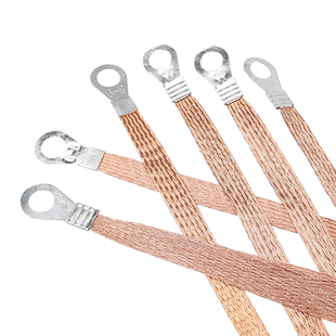 国标电箱配电柜过门跨接桥架接地连接线铜包铝铜镀锡编织带