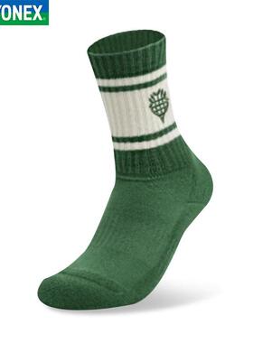 YONEX尤尼克斯YY新款运动袜羽毛球袜中筒加厚毛巾袜19251CR