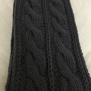 大麻花DIY成品围巾 纯手工织的毛线围巾保暖送男朋友男生日礼物冬