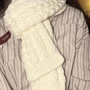 心心相扣成品围巾DIY纯手工编织的手织心连心围巾情侣送男生礼物