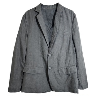 上衣2242 西服休闲商务百搭西装 圣迪家男式 亚麻春秋男式