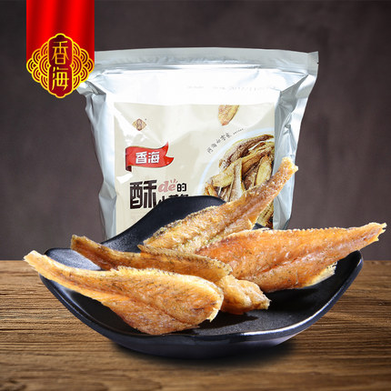 香海黄鱼酥老人儿童吃的健康即食零食海味碳烤黄花小鱼仔干大包装