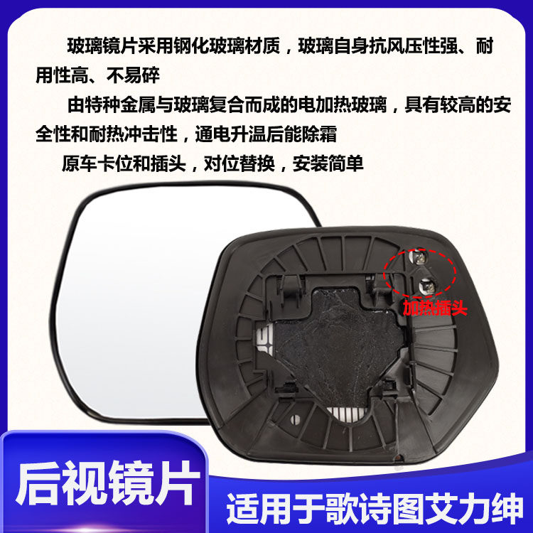 HONDA GESHITU 오리지널 백미러 11 12 15 ALISON 반전 반사 유리 렌즈 표면에 적합