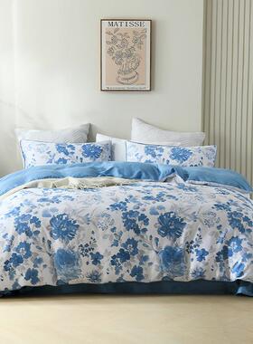 GIVERNY HOME四件套全棉印花高支高密被套床单款 青花瓷
