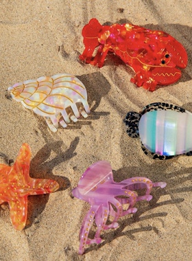 新品进口法国coucou suzette海底世界海星章鱼小丑鱼龙虾牡蛎