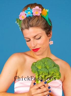 夏季新品进口现货法国coucou suzette花朵抓夹边夹百合金盏花木槿