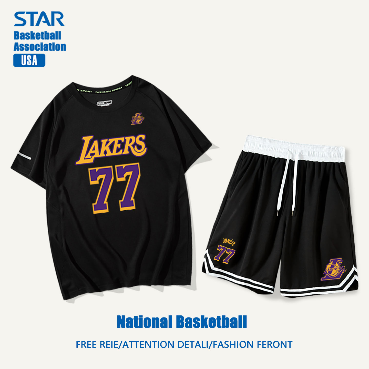 短袖运动训练青少年湖人科比球衣