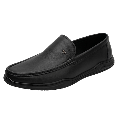 七匹狼男鞋皮鞋头层牛皮豆豆鞋