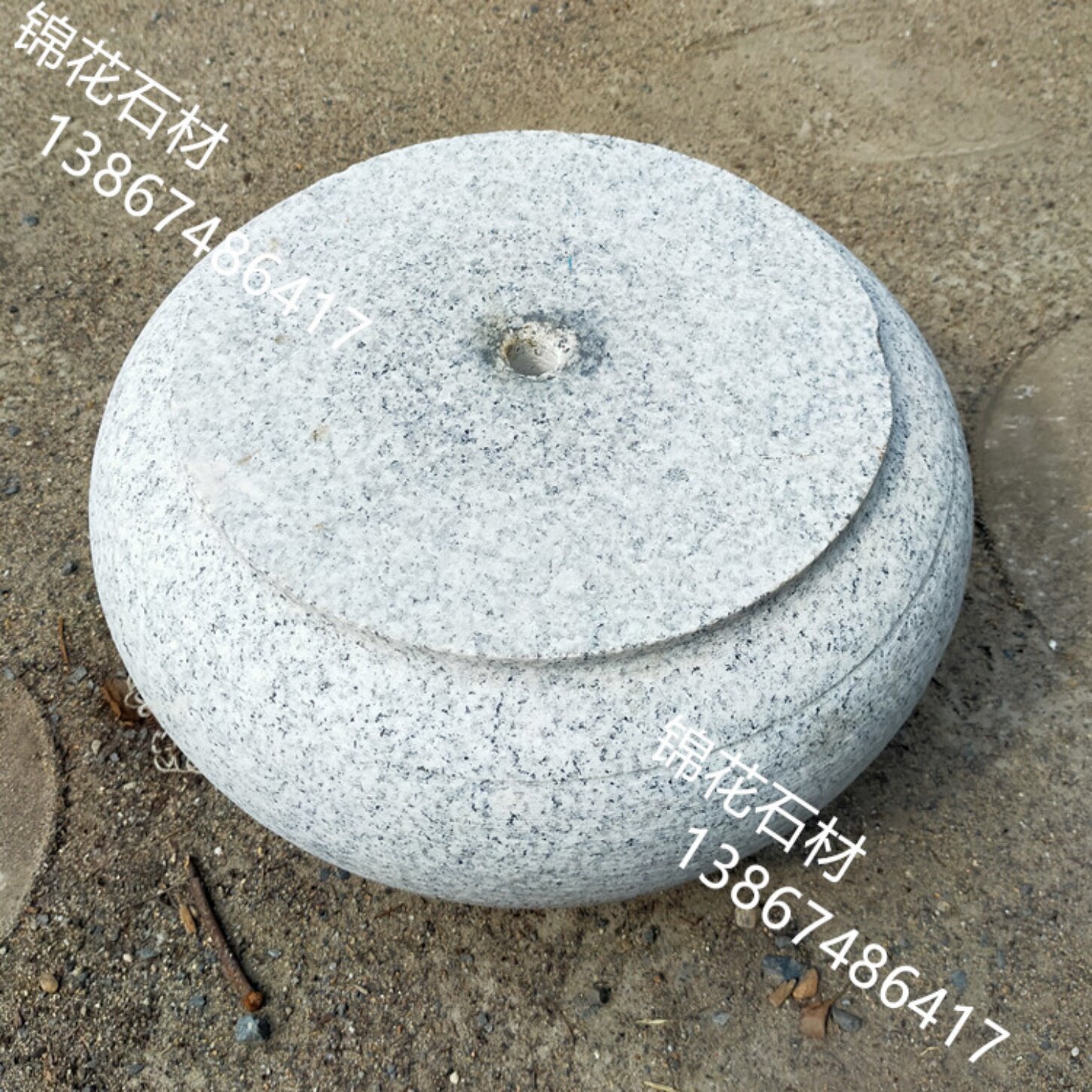 庙宇仿古别墅庭院石头柱础石木头底座石雕柱墩防水柱顶石柱角抚 - 实物图
