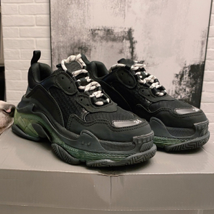 女 春秋莆田休闲鞋 黑色港风网红厚底增高巴黎老爹鞋 男潮牌2025新款