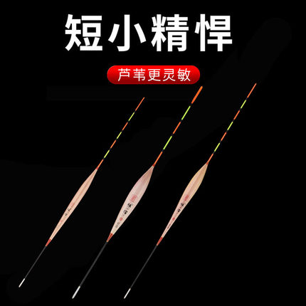 浅水短芦苇浮漂高灵敏细尾加粗尾鲫鱼鲤鱼小白条虾米漂冬钓小浮漂