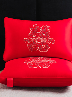 婚庆红色枕芯五星级酒店酒店枕芯枕头厂家批发护颈枕枕芯子喜庆