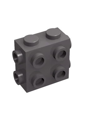 国产科技零件moc适用乐高67329小颗粒拼插积木1*2*1三面带凸点砖